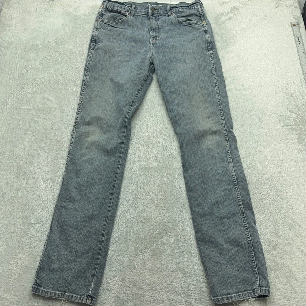 Wrangler Jeans Mens 34x36 Blue Retro Straight Leg 88MWZJM Stretch Denim